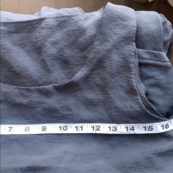 NWOT grey flowy asymmetric sleeveless dress - Picture 6 of 6